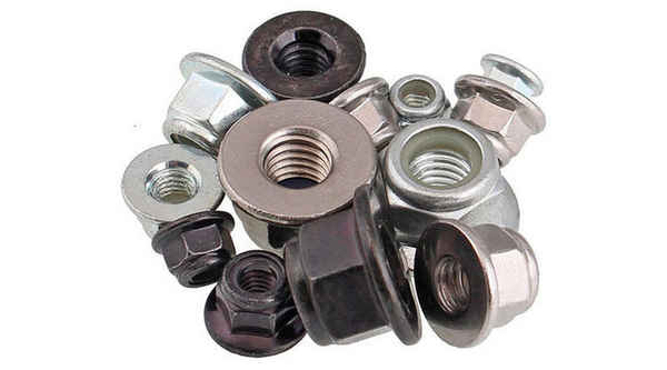 Production of stainless steel hexagon with pad flange nylon lock nut lock nut non-slip nut