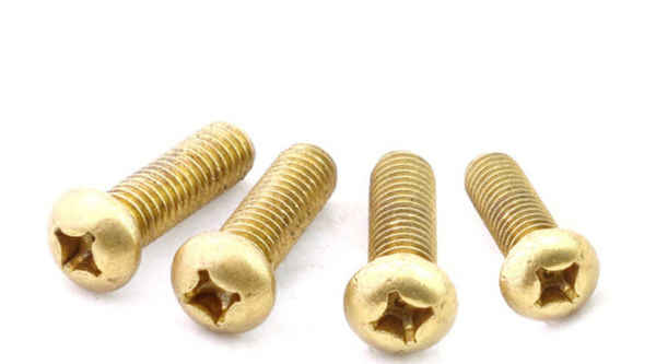 Production of brass cross recessed half round head machine screw H59-GB818 pan head machine wire screw 3/8