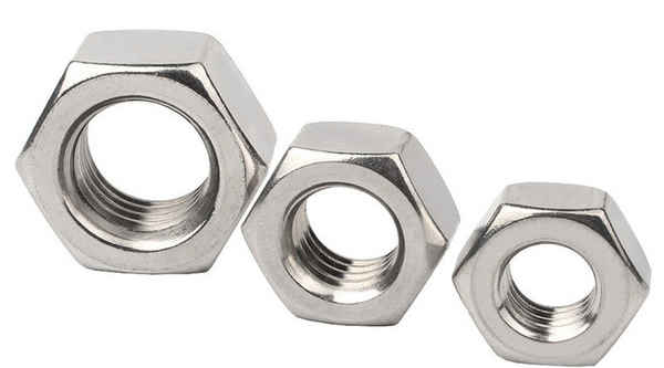 Customized 304 stainless steel hex nut 201 nut 316 screw 3/8