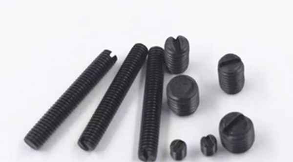 Customized German standard DIN551 GB73 black flat end set screw top wire headless screw