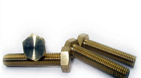 Customized copper hex bolts screws hex screws 3/8 5/8