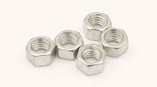 Customized white zinc plated natural color nut hexagon nut nut 1/2-13 1/4-20