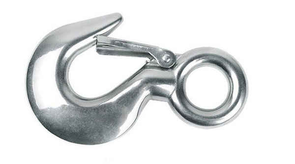 Customized 304 stainless steel big eye cargo hook lifting hook hook claw hook anti-off cargo hook slip hook 3/8