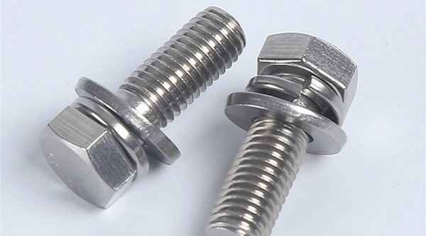 Stainless Steel Hexagon Combination Screw Flat Spring Washer Three Combination Screw Hexagon Bolt