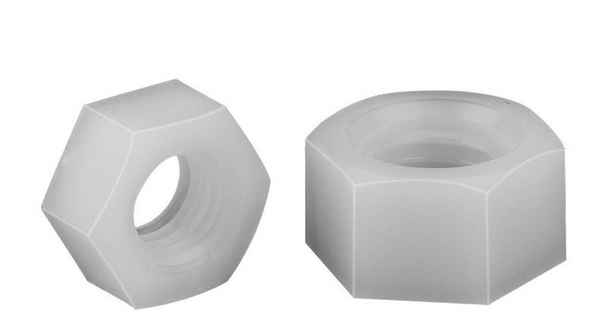 Customized nylon screw cap plastic nut plastic nylon hexagon nut 1/2-13