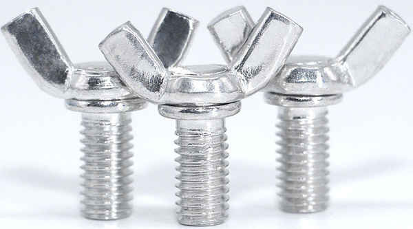 Customized 4.8 grade galvanized butterfly nut dish-shaped claw hand screw stud ingot bolt 3/4