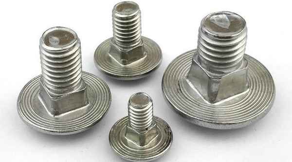 Customized 304 stainless steel square neck screw big half round head carriage bolt 3/8