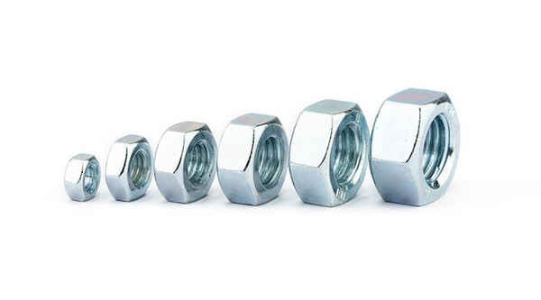 Customized full range of white galvanized grade 4 hexagon nut nuts and caps GB