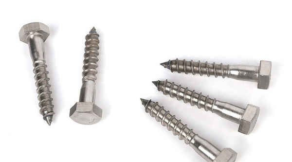 Customized 304 stainless steel DIN571 external hexagonal self-tapping wood screw 3/4 1/4-20 1/2-13