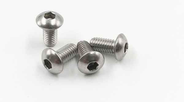 304 stainless steel half round head socket head cap screw pan head screw mushroom head screw 7380 round cup