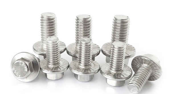 Customized 304 stainless steel outer hexagon flange bolt with tooth flange screw 5/8 1/2-13