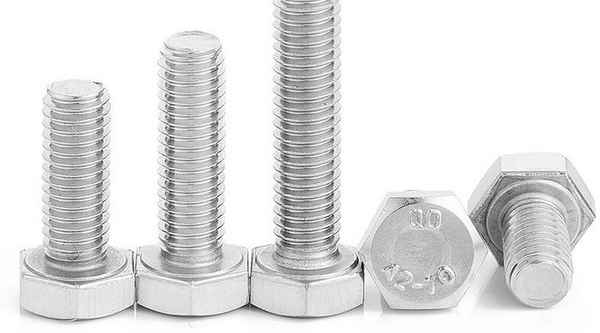 Customized 316 stainless steel outer hexagon bolts full tooth hexagon head screws DIN933 5/8