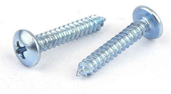 Supply galvanized hardened cross large flat head self-tapping screw mushroom head screw high-strength self-tapping screw