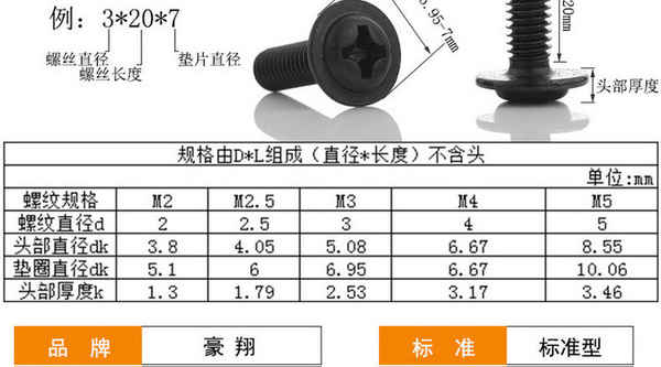 Production of carbon steel black cross round head with gasket screw pan head with medium screw machine wire