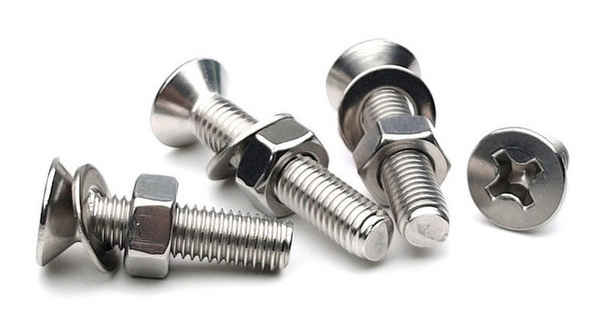 Processing 201 stainless steel flat head screw nut set Daquan cross countersunk head screw combination accessories