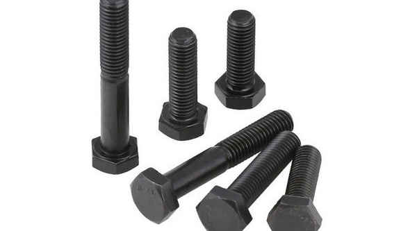 Customized 12.9-grade high-strength black half-tooth external hexagon screw half-tooth external hexagon bolt 5/8