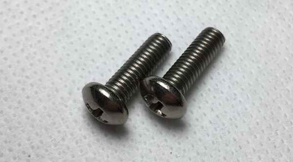 Custom American Titanium Screws 4 Inch UNC Pan Head Cross Pure Titanium TA2 GR2