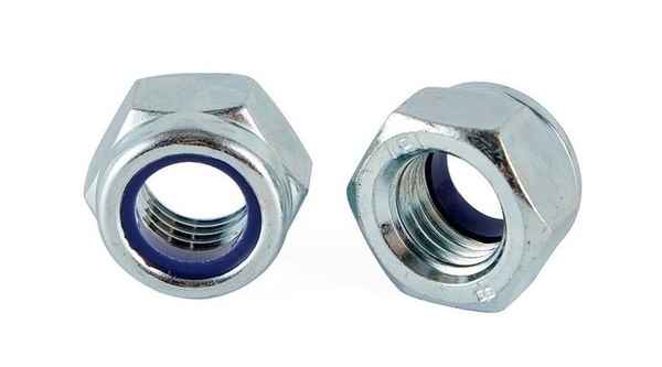 Customized high-strength anti-loosening nut grade 8 locking nylon self-locking nut metal galvanized 3/8