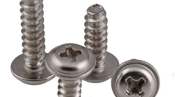 Supply 304 stainless steel round head pan head with pad flat tail self-tapping screw with pad screw