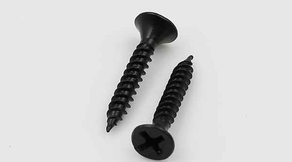 Customized black plus hard wallboard nails dry wall nails plus hard flat head countersunk head self-tapping screws 5/8 1/2-13