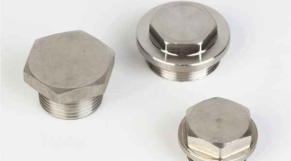 Flange can flange side plug hexagonal flange face with side plug 3/8 5/8 1/2-13 1/4-20