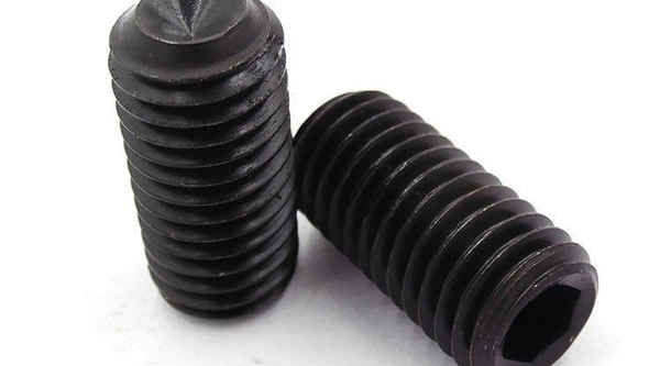 Production of 12.9 grade black set screw female end hexagon socket black machine screw 1/2-13