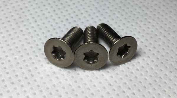 Production of TA2 titanium screw countersunk head plum blossom pure titanium bolt GR2 flat head plum blossom 3/4