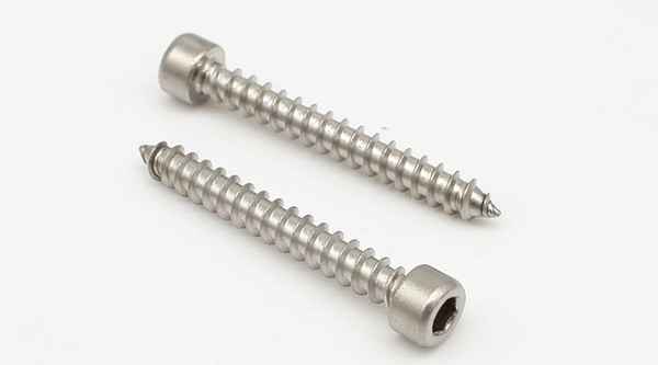 Customized 304 stainless steel inner hexagon self-tapping flat mouth screw audio model screw 3/4