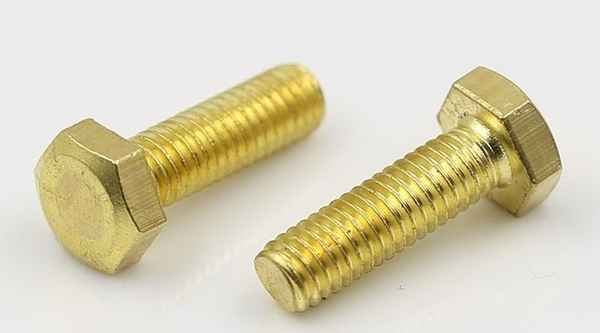 Customized copper screw copper outer hexagon bolt copper outer hexagon screw copper hexagonal 5/8