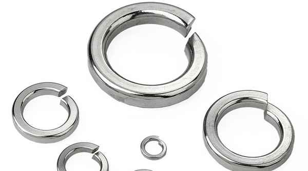 Customized 304 stainless steel flat washer GB93 spring washer hexagon nut 3/4