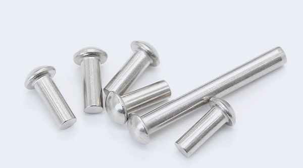 Wholesale 304 Stainless Steel Half Round Head Solid Rivets Half Round Head Half Hollow Rivets 3/4 1/4-20