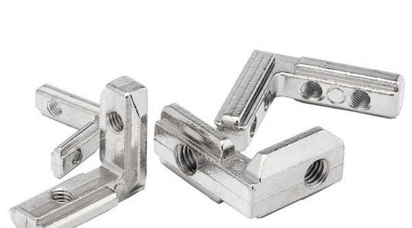 Supply of national standard European standard built-in angle slot right-angle connector aluminum alloy hidden bracket