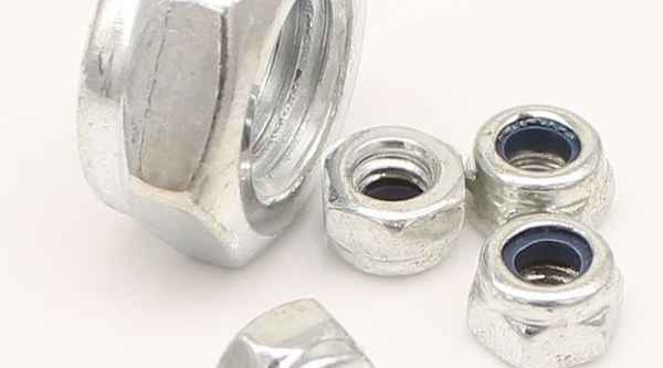 Customized white zinc-plated self-locking lock nut anti-loosening nut nut 5/8 1/2-13