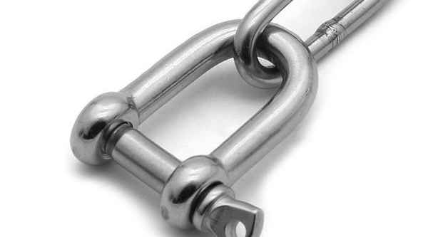 Wholesale 304 stainless steel D-type shackle horseshoe-shaped U-shaped wire rope connector 3/4 1/4-20