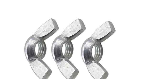 Customized hand-twisted butterfly nut carbon steel claw nut ingot-shaped stainless steel butterfly-shaped wire nut 3/8