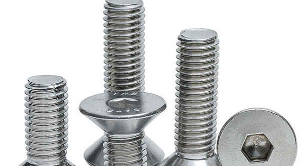 Customized 304 stainless steel flat head screw countersunk head hexagon socket screw DIN7991 flat cup screw 1/2-13