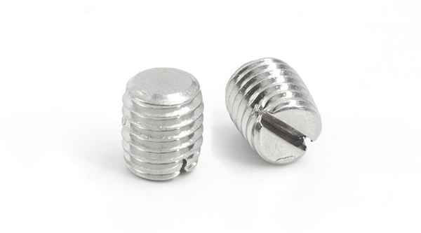 Production of 304 stainless steel GB73 flat end set screw headless screw 3/8 5/8