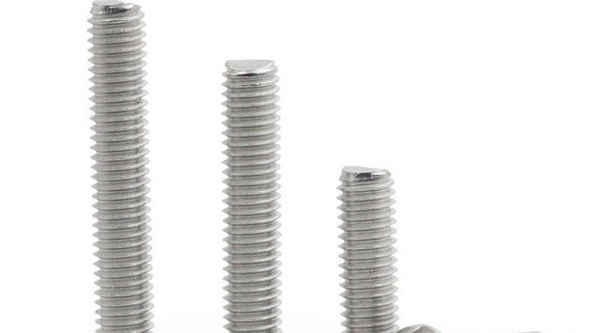 Supply 304 stainless steel GB65 one-word cylinder head screw one-word bolt one-word slotted 3/8