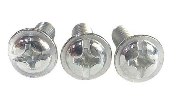 With machine wire eleven-character round head with pad machine wire screw element head with machine tooth screw