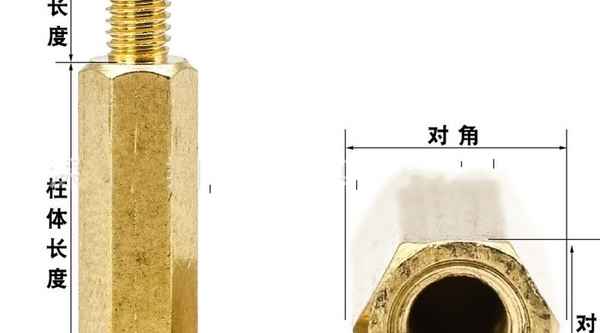 Supply copper screw single-pass hexagonal copper column outer hexagonal nut column spacer circuit board wiring copper column