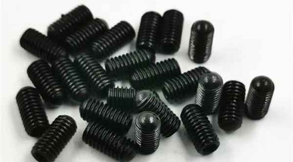 Customized 12.9 grade blackened inner hexagonal round head set screw ball head machine screw top wire 3/8