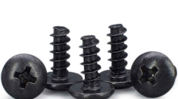 Processing black screw cross groove large flat head flat tail self-tapping screw umbrella head mushroom head screw 5/8