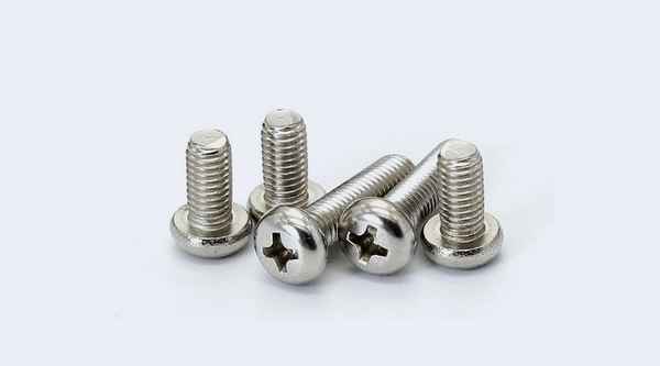 Processing 316 stainless steel GB823 cross recessed small pan head machine screw small half round head screw 3/8