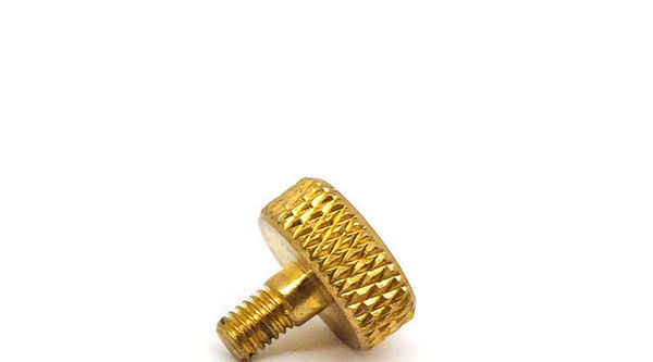 Processed brass hand twist step screw copper knurled hand twist adjustment screw 3/8 5/8 1/4-20