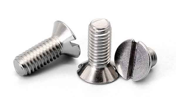 Customized 304 stainless steel slotted screw countersunk head one-word one-word screw flat head GB68