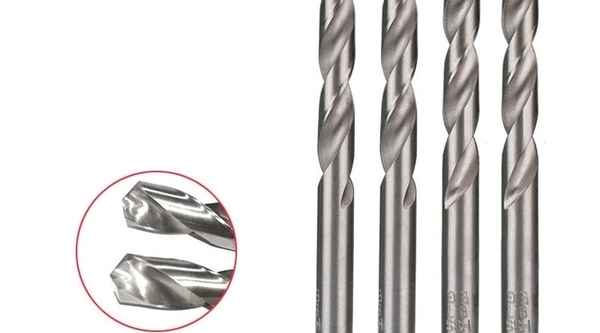 Customized white body high-speed steel HSS straight handle twist drill with iron copper aluminum toughness wear-resistant 3/4