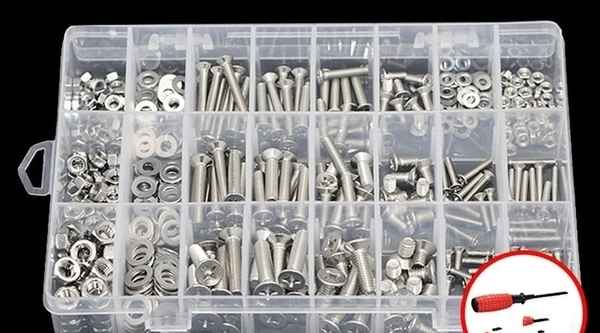 Wholesale screw nut set Daquan flat head round head large flat head machine wire 304 stainless steel