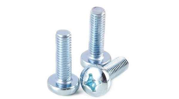 Wholesale national standard cross pan head screw galvanized large round head screw semi-round head yuan machine 4.8 grade GB818 5/8