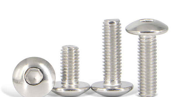 Customized 304 stainless steel large flat head inner hexagon screw mushroom head bolt big round head big umbrella head screw 3/8