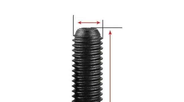 12.9 grade concave end set screw machine rice top wire screw socket headless screw Kimi screw